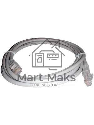 Патч-корд UTP Cablexpert кат.5e, 10м, литой, многожильный (серый)