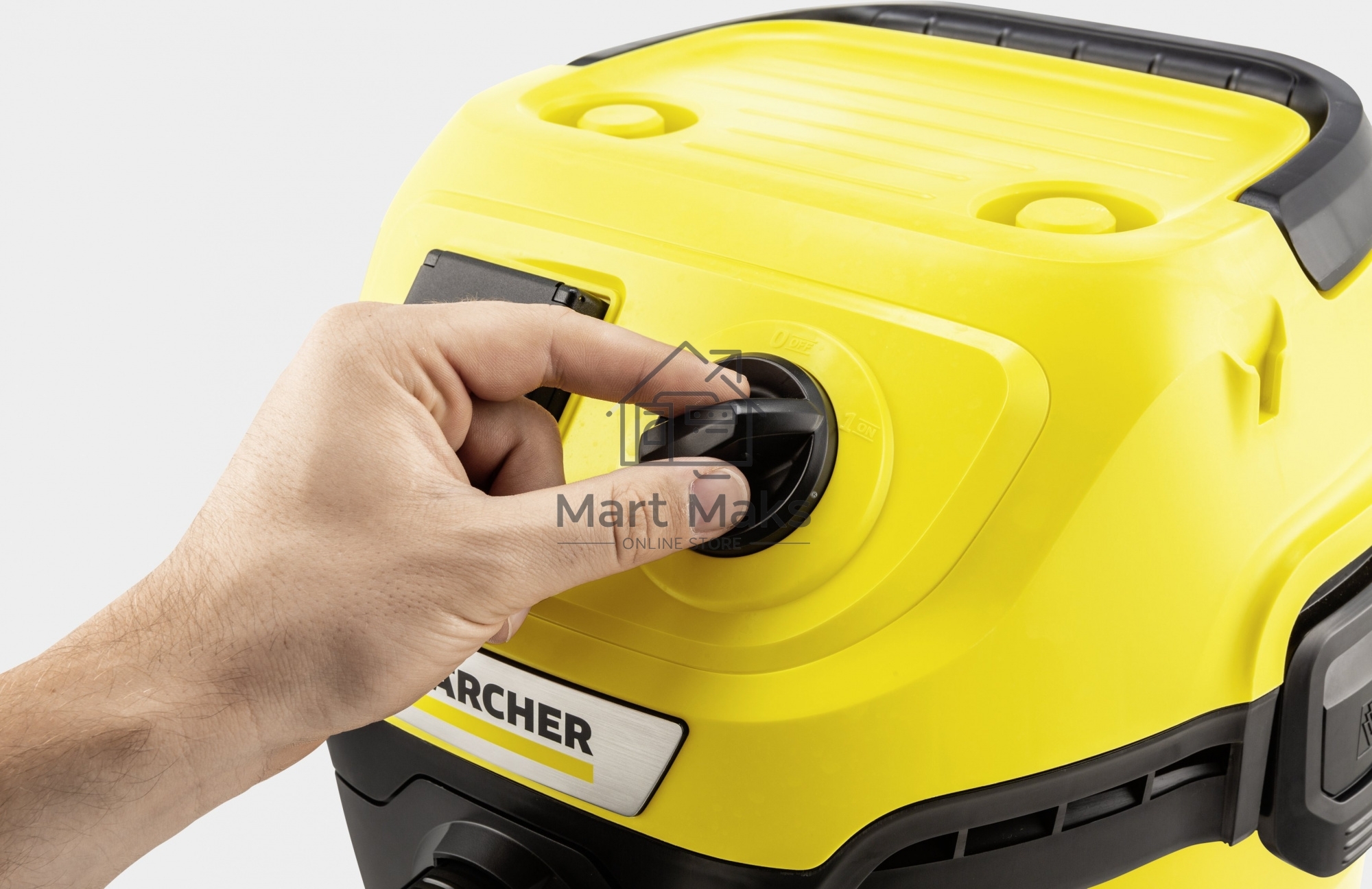 Строительный пылесос Karcher WD 3 P S V-17/4/20 желтый, 1000 Вт, уборка сухая/сбор воды, пылесборник мешок/контейнер, 17 л