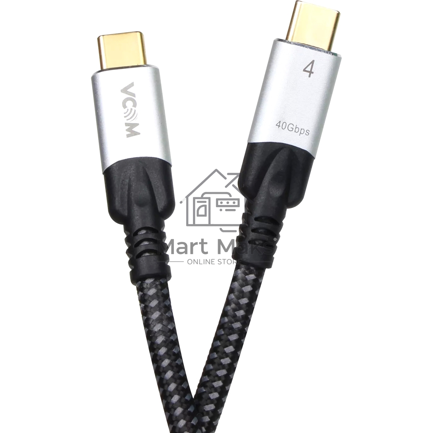 Кабель USB4 TCM--TCM, 5K@60Hz, 40GBps, PD 240W, 5A, VCOM, 1.2м
