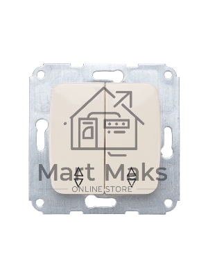 Переключатель DEA 2кл прох. с/у 10А мех. Беж KRANZ (1/10/120)