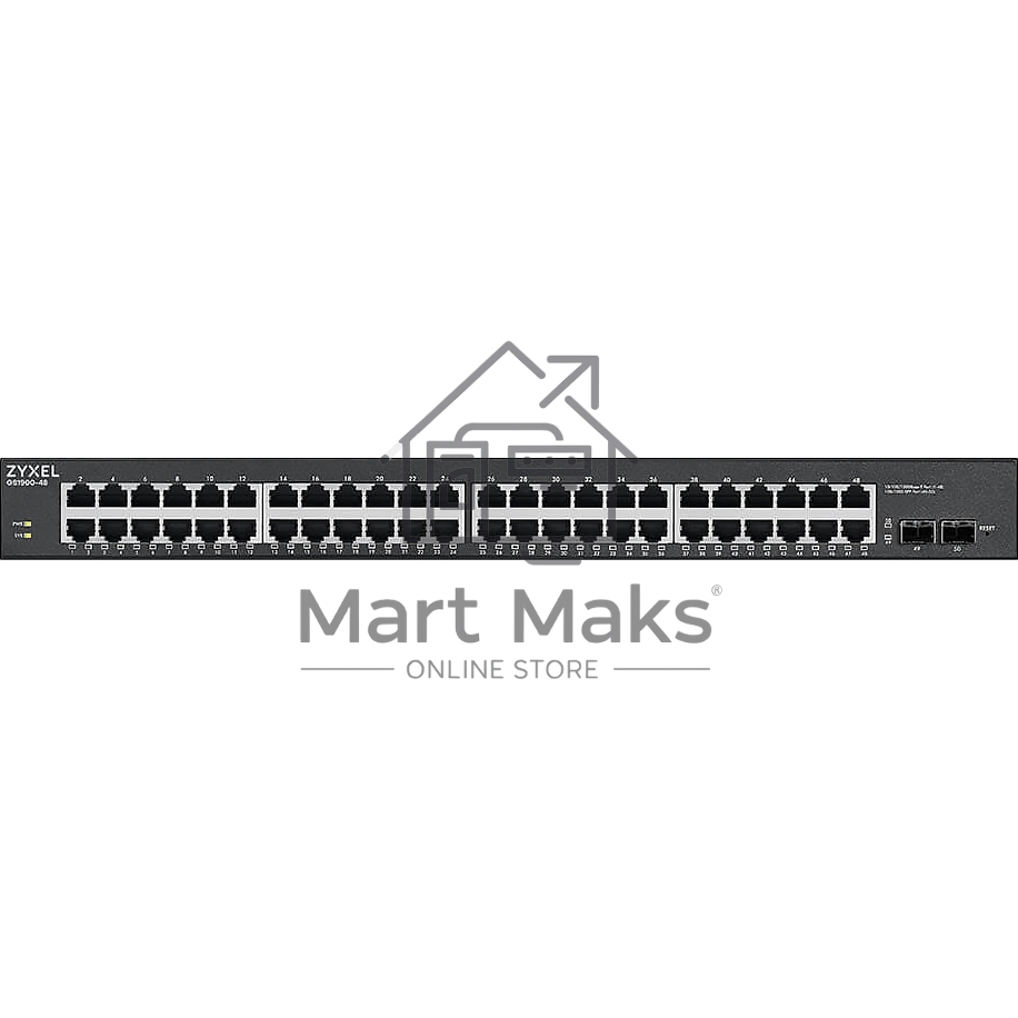 Коммутатор Zyxel GS1900-48 v2 GS1900-48-EU0102F 48G 2SFP управляемый