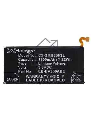 Аккумулятор CameronSinoCS-SMG300SL EB-BA300ABE для Samsung Galaxy A3 SM-A300F, SM-A300F/DS Duos3.8V / 1900mAh
