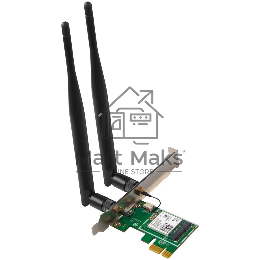 Сетевой адаптер Tenda E30 беспроводной двухдиапазонный PCI-e адаптер Wi-Fi 6 AX3000 c Bluetooth 5.0
