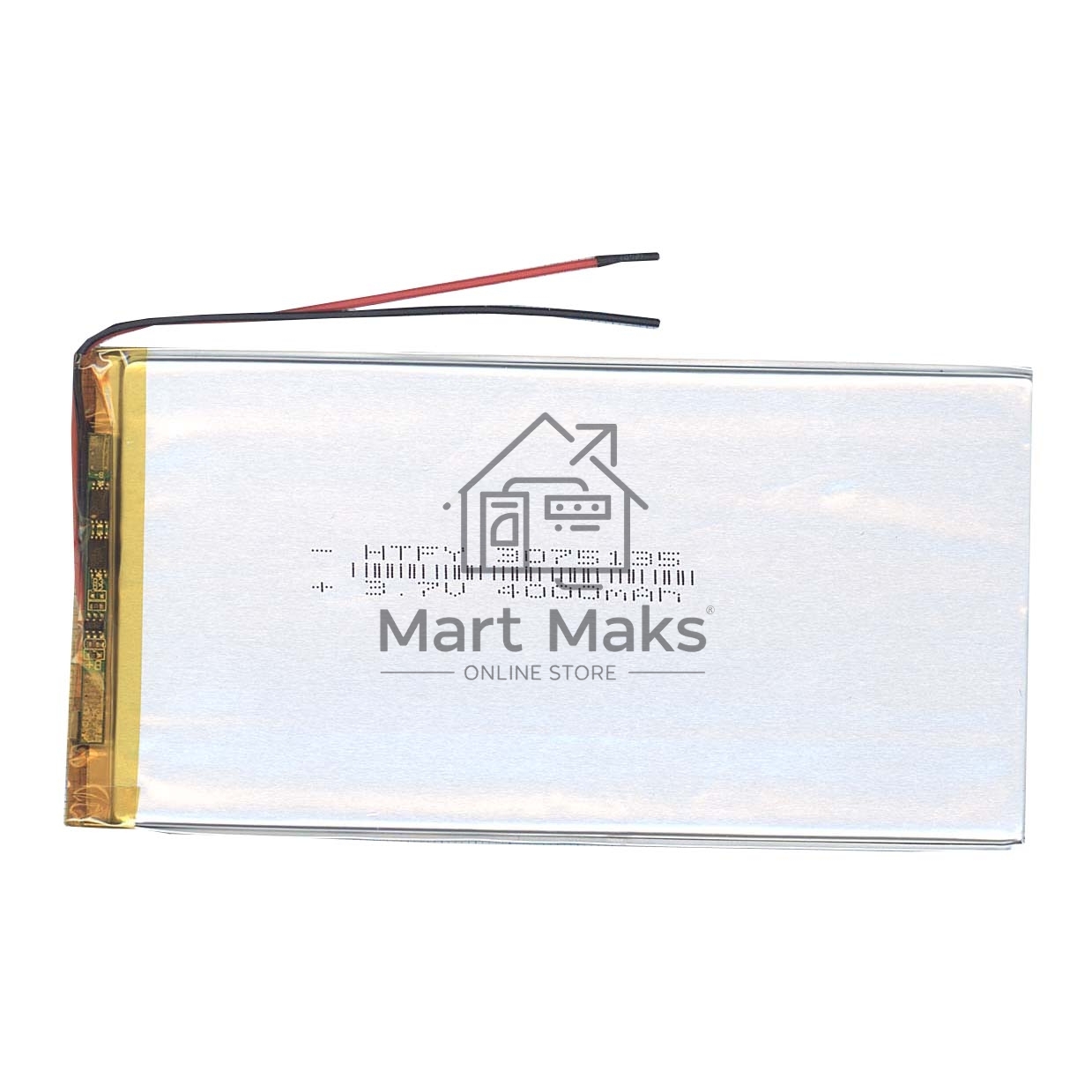 Аккумулятор Li-Pol (батарея) 3*75*135мм 2pin 3.7V/4000mAh