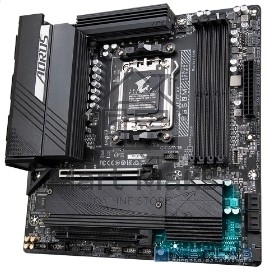 Материнская плата Gigabyte B650M AORUS ELITE AX, AM5, AMD B650, 4xDDR5, 4xSATA, 2xM.2, 1xPCI-E 5.0 x4, 1xPCI-E 4.0 x16, 1xHDMI, 1xDP, 1x 2.5Gb LAN, 4xUSB-A 2.0, 5xUSB-A 3.2 Gen 1, 2xUSB-A 3.2 Gen 2, 1xUSB-C 3.2 Gen 2, 2x3.5 мм, 7.1, Micro-ATX