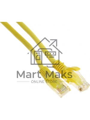 Патч-корд Premier PP12-2M/Y 1000Gbит/с UTP 4 пары cat.5E CCA molded 2м желтый RJ-45 (m)-RJ-45 (m)