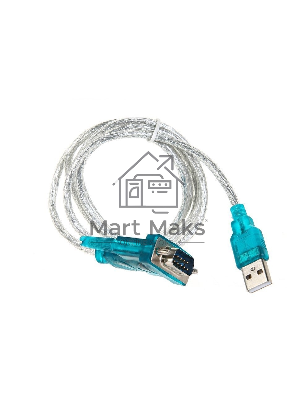 Кабель AM/Com port 9pin 1.2м Aopen/Qust адаптер USB -> RS232, DE9P (добавляет в систему новый COM порт), ACU804