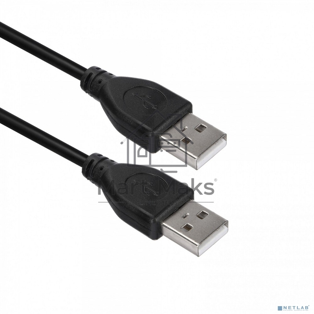 Кабель ACD-U2AAM-30L USB 2.0, A male - A male, ТТХ: (7/0.12BC+PE)*1P+(7/0.12BC+PE)*2C+7/0.12BC+AL+PVC OD4.0, синий, 3м