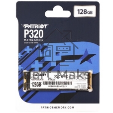 Накопитель SSD Patriot P320, 128Gb, PCIe 3.0 x4, M.2 2280, NVMe, R/W 1600/1000