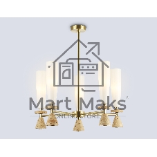Люстра Ambrella light LH75371/5 GD/WH золото/белый G9*5 max 28W D600*675