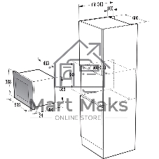 Встраиваемая микроволновая печь Gorenje BM201M2TBG черный, 20 л, 800 Вт, переключатели - сенсор, поворотный механизм