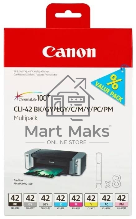 Картридж струйный Canon CLI-42 8inks Multi Pack комплект