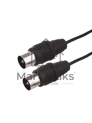 ВЧ кабель Rexant ТВ штекер - ТВ штекер, длина 15 м етров, черный