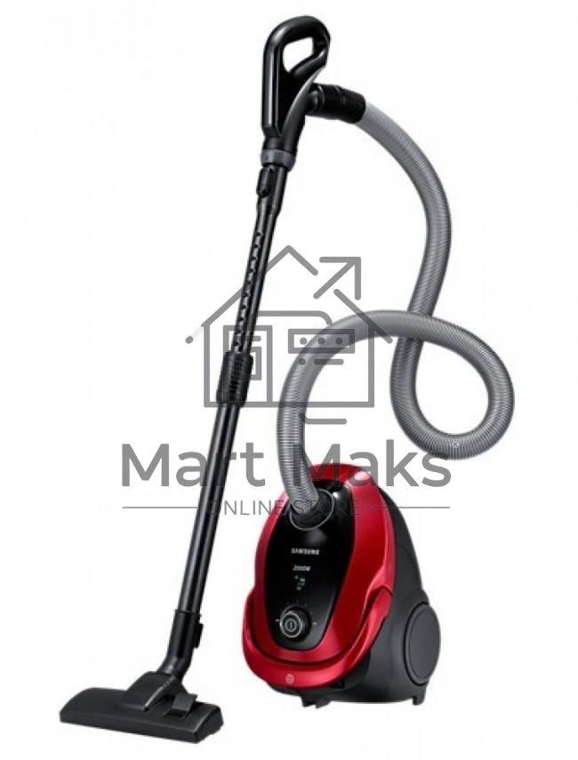 Пылесос Samsung VC20M257AWR красный, 460/2000 Вт, уборка сухая, пылесборник мешок 2.5 л