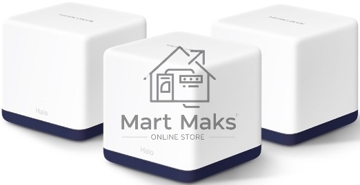 Система Mercusys MESH AC1900 Whole Home Mesh Wi-Fi System, 3× Internal Antennas, 3×GB ports (WAN/LAN) (3-pack)