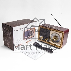 Радиоприемник портативный Сигнал БЗРП РП-324BT коричневый/бежевый USB SD/microSD