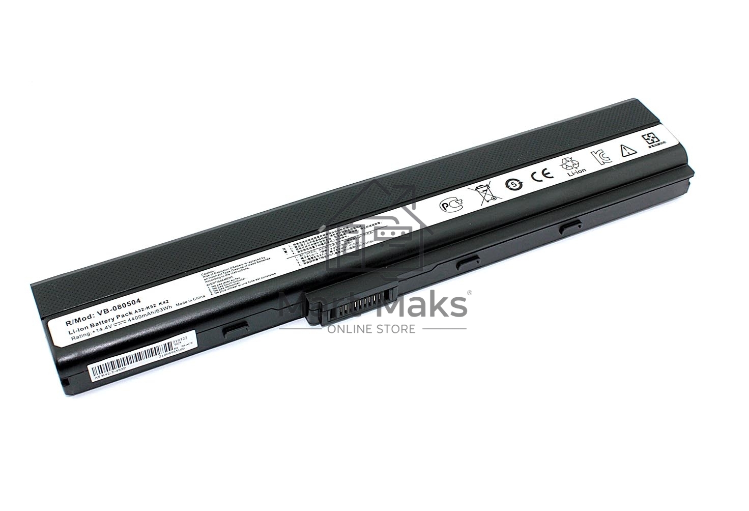 Аккумуляторная батарея для ноутбука Asus K52 4400mAh A32-K52 14.4V OEM черный