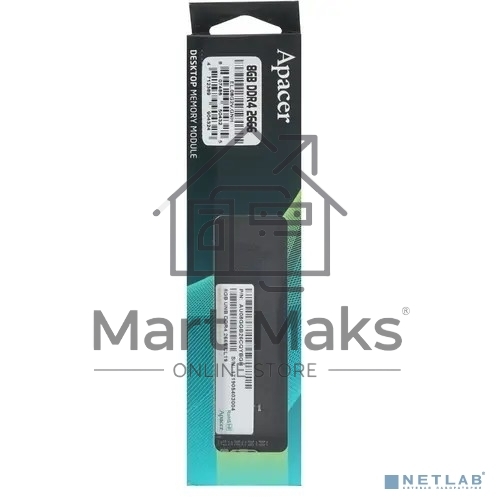 Оперативная память Apacer, DDR4, 8GB (1x8GB), 2666MHz, CL19, DIMM