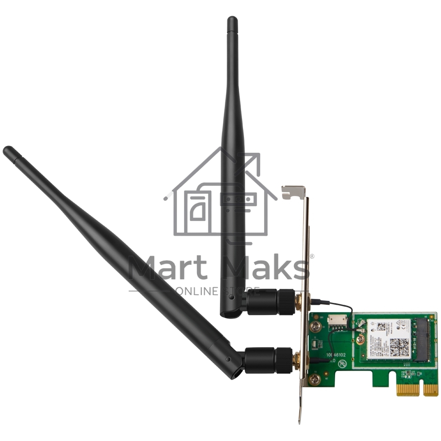 Сетевой адаптер Tenda E30 беспроводной двухдиапазонный PCI-e адаптер Wi-Fi 6 AX3000 c Bluetooth 5.0