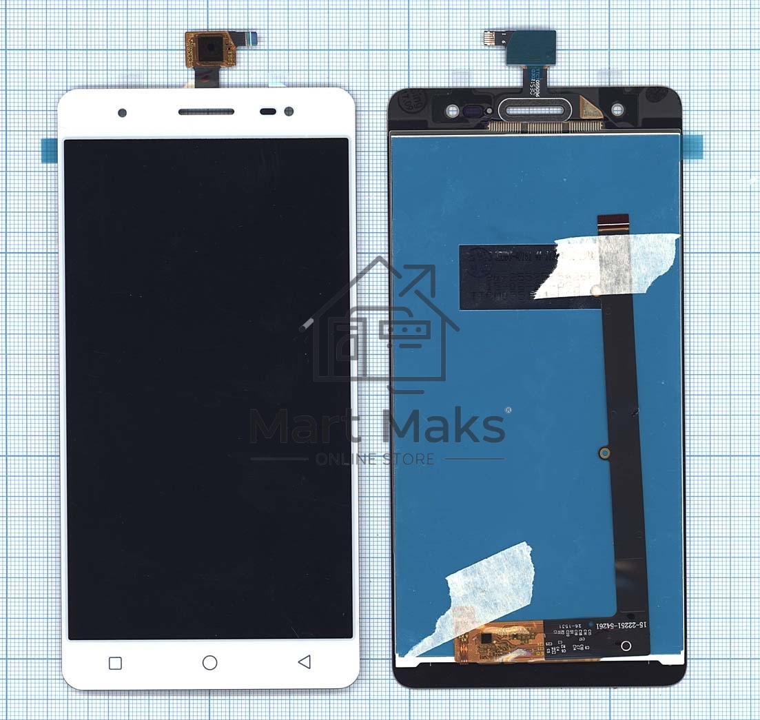 Дисплей для Micromax Q394 Canvas Juice 3+ белый