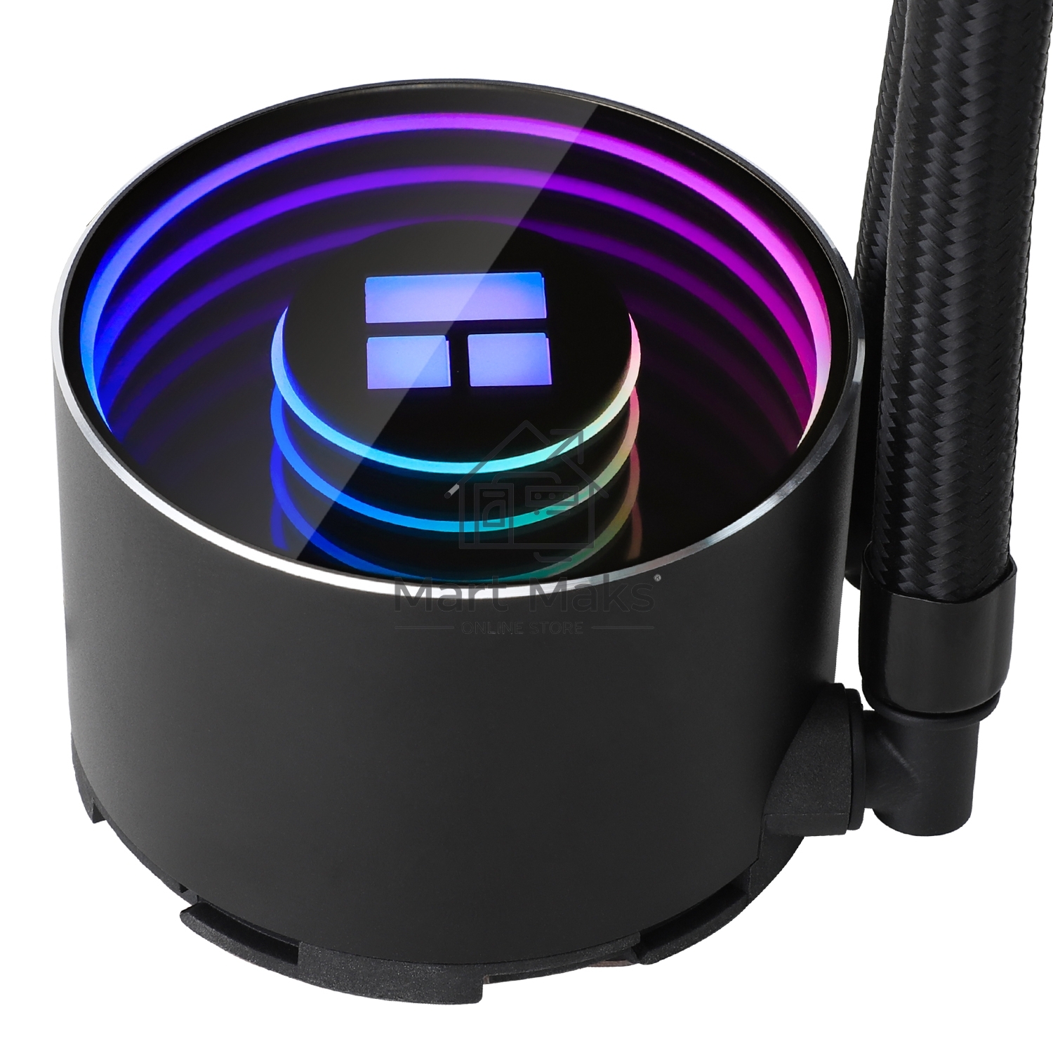 Водяное охлаждение для процессора Thermalright Frozen Notte 240 черный ARGB V2 (240mm, Black, ARGB/ Fans: 2x120mm, 72.37CFM, 27.7dBA, 2000RPM/ Pump height 54mm, 28dBA, 5300RPM, Rad thickness 27mm/ S: 1200, 1700, 1851, 2011, 2066, 115X, AM2, AM2+, AM3, AM3