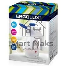 Отпариватель Ergolux ELX-GS01-С35 белый/синий, 800 Вт, 98 г/мин, 200 мл