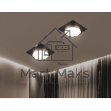 Светильник Ambrella light TN5232 BK/GD черный/золото GX53 max 12W 110*110*35