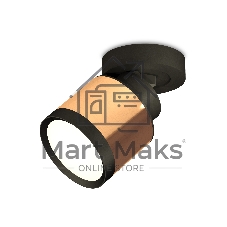 Светильник Ambrella Light XM8122001 PPG/SBK/PBK золото розовое полированное/черный песок/черный полированный GX53