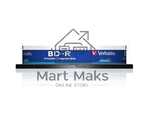 Диск BD-R Verbatim 25Gb 6x Cake Box (10шт) Printable Light Scribe (43804)