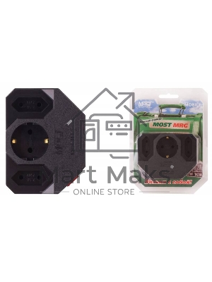 Сетевой фильтр Most MRG (3 розетки) черный (коробка) Сетевой фильтр Most MRG (3 розетки) черный (коробка)