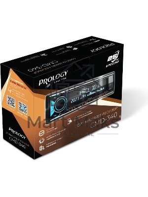 Автомагнитола Prology CMD-340 1DIN 4x55Вт