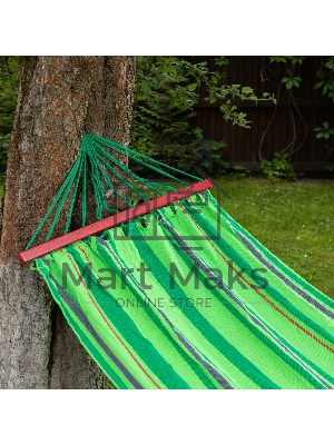 Гамак 200х100 см, с деревянными планками, Camping Palisad