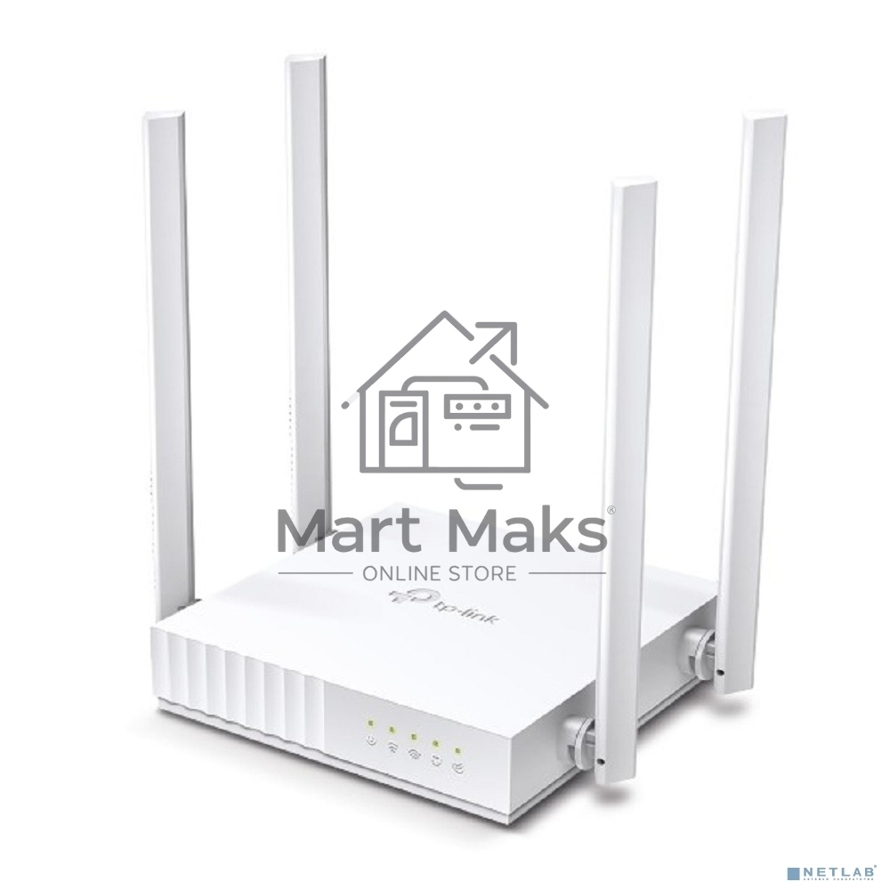 Роутер беспроводной TP-Link Archer C24 AC750 10/100BASE-TX белый