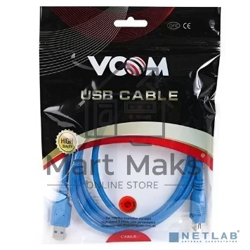Кабель удлинительный VCOM VUS7065-1M USB3.0 Am-Af 1m