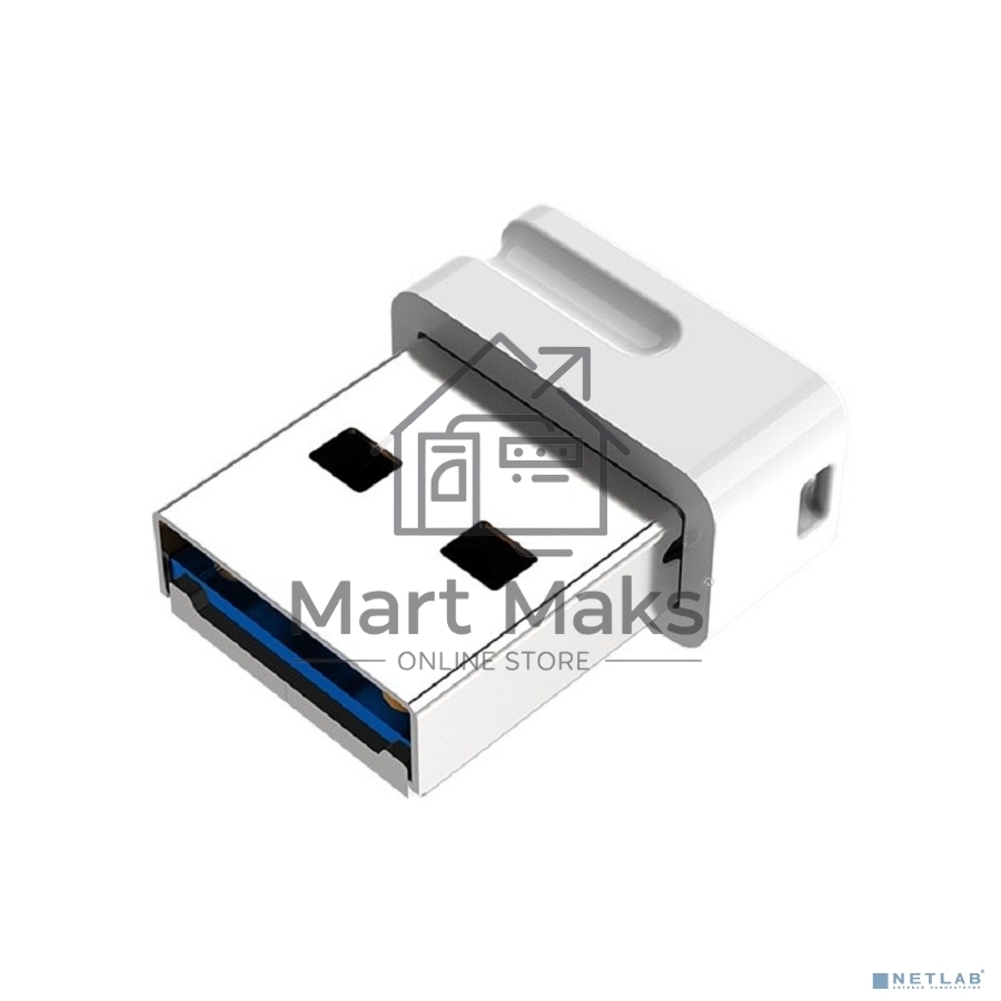 Флешка USB R/W R/W Netac U116 64Gb <NT03U116N-064G-30WH>, USB3.0, миниатюрная пластиковая белая