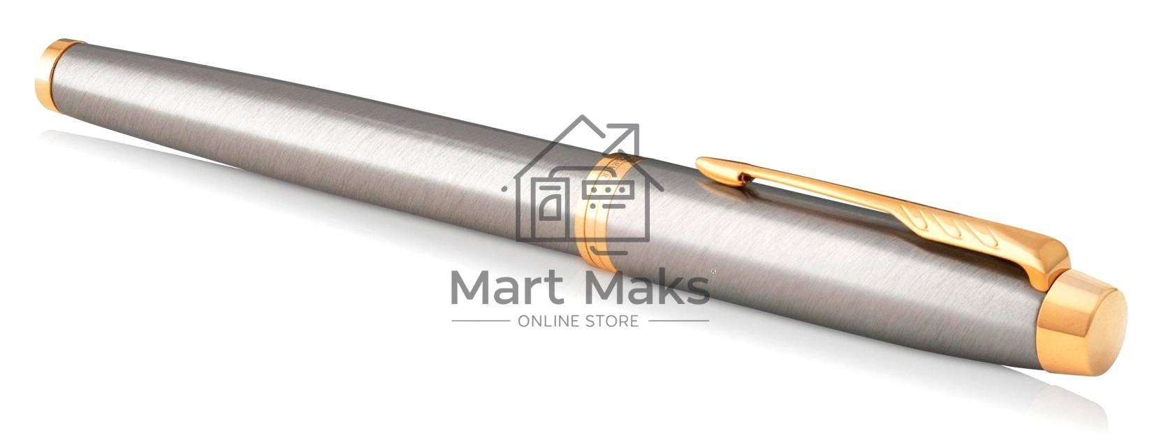 Ручка роллер Parker IM Core T321 (CW1931663) Brushed Metal GT F, черные чернила, подарочная коробка