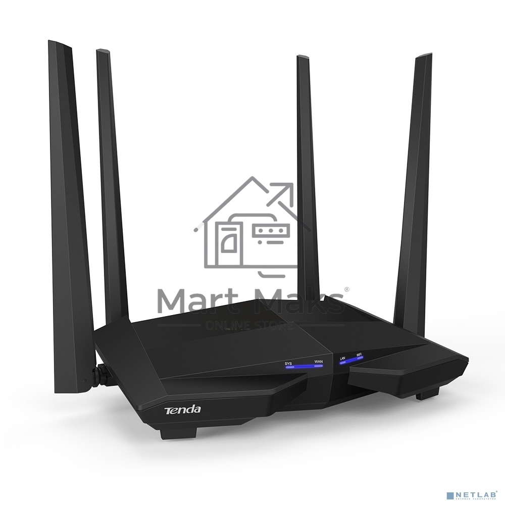 Маршрутизатор/роутер Wi-Fi TENDA 1200MBPS 1000M 3P AC10