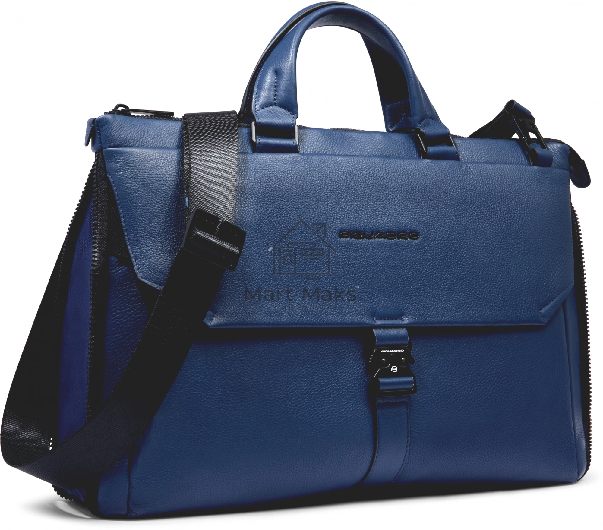 Деловая сумка Piquadro Than CA4021S135/BLU с отделением для ноутбука синий натур.кожа
