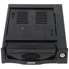 Сменный бокс для HDD AgeStar SR3P-SW-2F SATA пластик черный 3.5