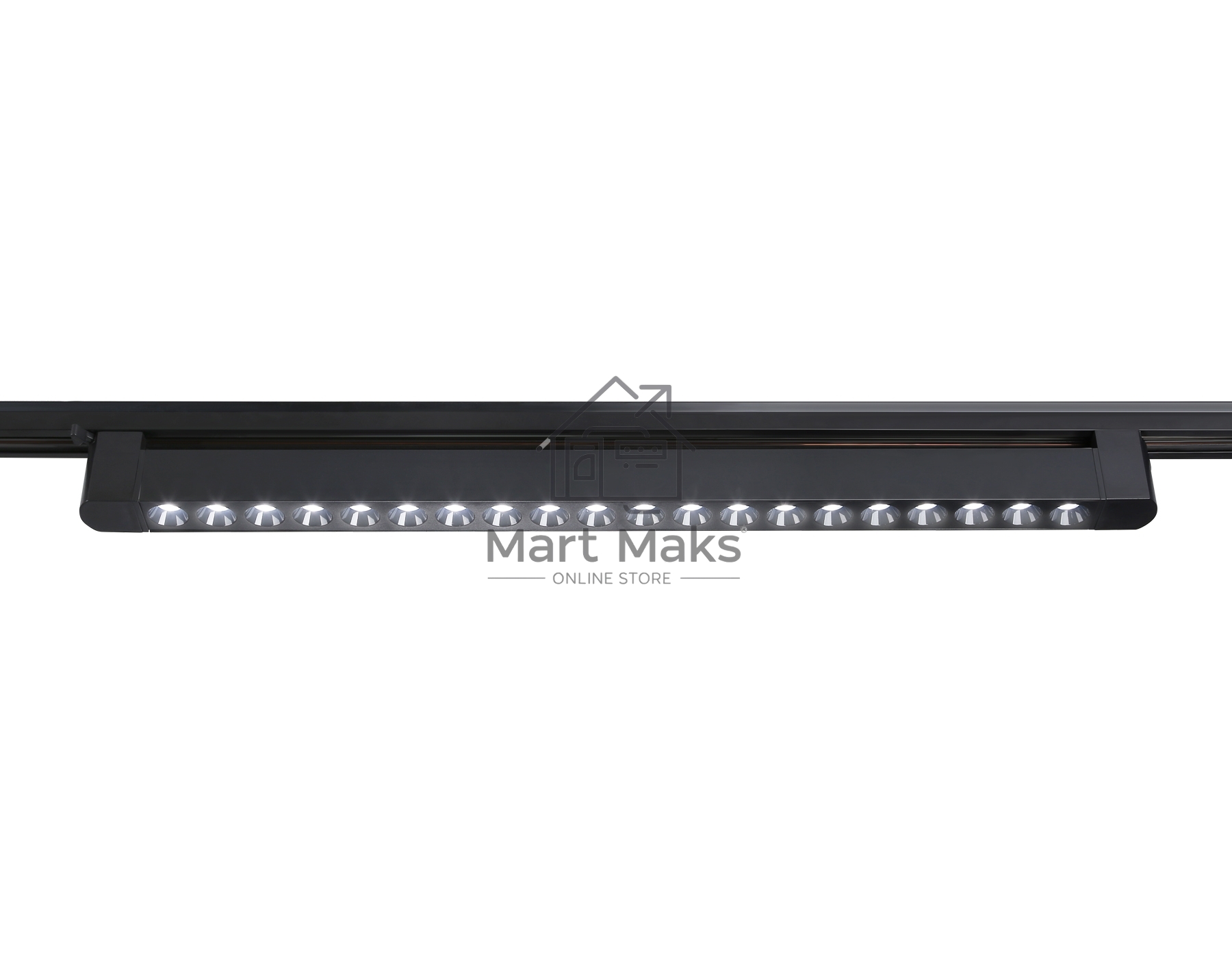 Трековый однофазный светильник Ambrella light GL6721 BK черный IP20 40W 4200K 24° 590*35*57
