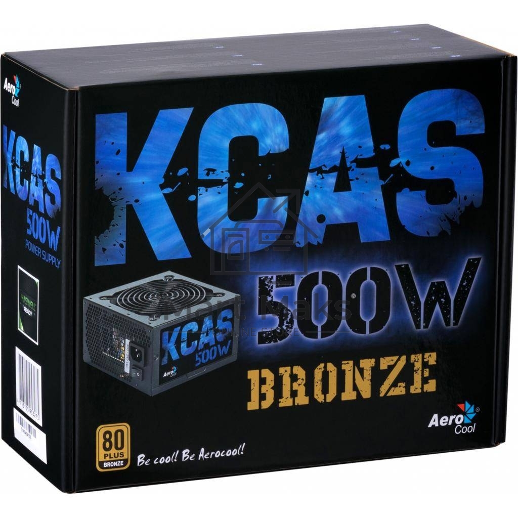 Блок питания Aerocool / Formula KCAS-500W PLUS RTL, 500Вт, 80 PLUS Bronze, 120мм, черный