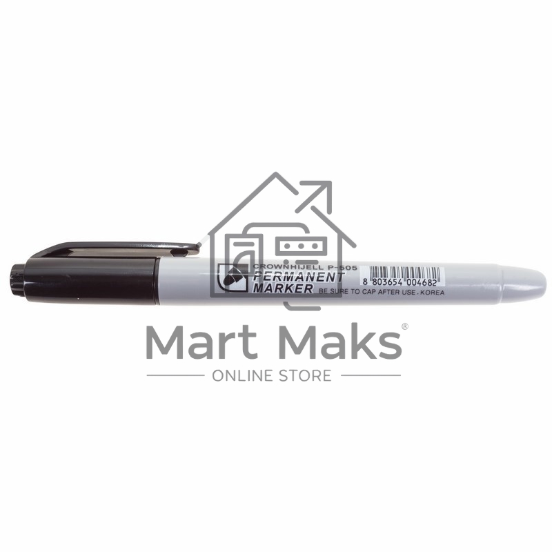 Маркер перманентный Crown «Multi Marker Slim» 2 мм, черный, пулевидный