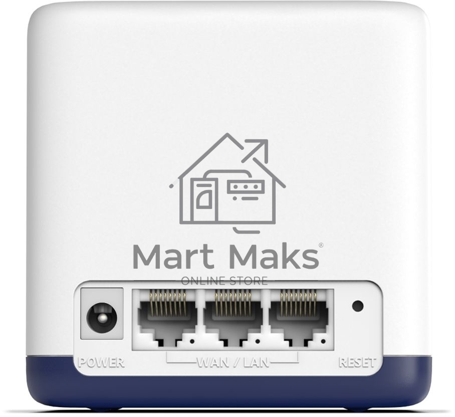 Система Mercusys MESH AC1900 Whole Home Mesh Wi-Fi System, 3× Internal Antennas, 3×GB ports (WAN/LAN) (2-pack)