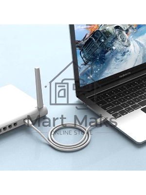 Патч-корд Vention прямой UTP cat.6, RJ45 - 3 м. Серый