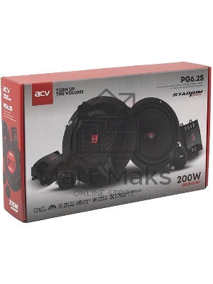 Колонки автомобильные ACV PG-6.2S 200Вт 92дБ 4Ом 16см (6.5дюйм) (ком.:2кол.) компонентные двухполосные