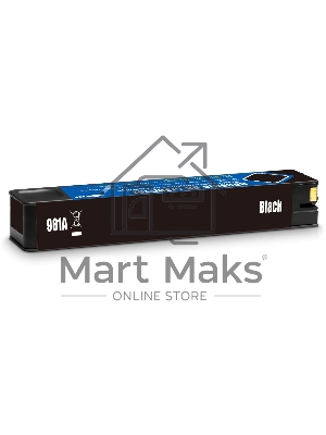 Картридж струйный Cactus CS-J3M71A (981A) черный пигментный (155 мл) для HP PageWide 556dn Enterprise/586dn