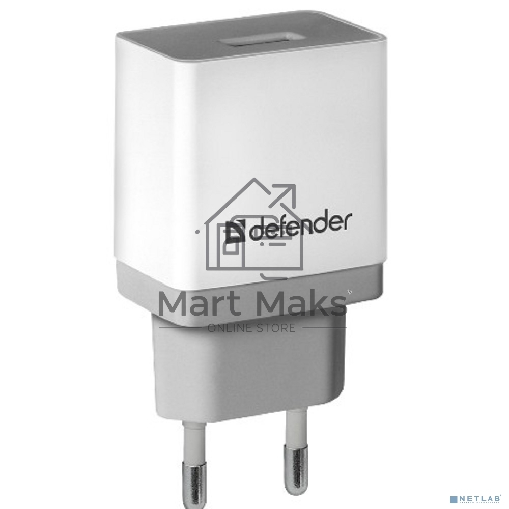 Сетевой адаптер Defender 1xUSB, 5V/2.1А, белый (UPA-21) (83571)