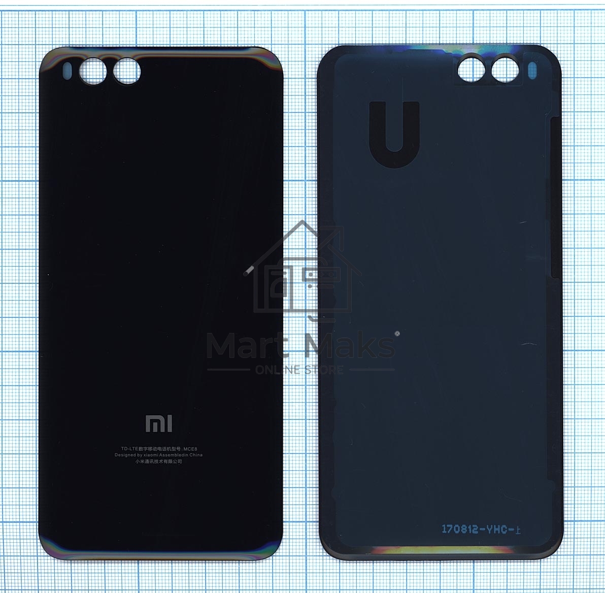 Задняя крышка для Xiaomi Mi Note3 черный