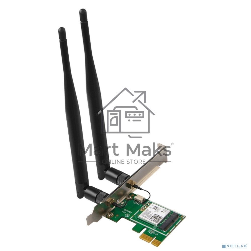Сетевой адаптер Tenda E30 беспроводной двухдиапазонный PCI-e адаптер Wi-Fi 6 AX3000 c Bluetooth 5.0