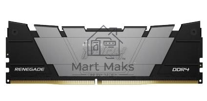 Оперативная память Kingston Fury Renegade, DDR4, 16GB (2x8GB), 3200MHz, CL16, DIMM, с радиатором, серый/черный